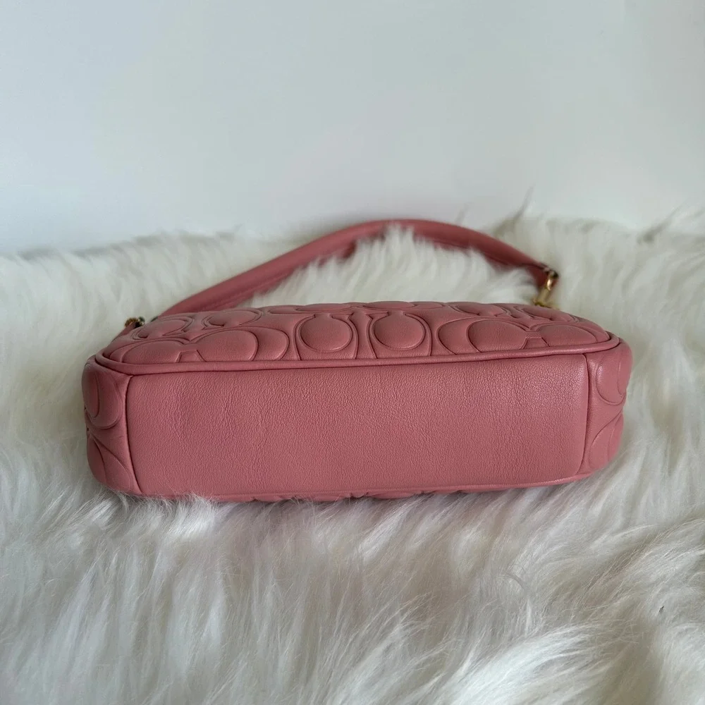 Coach Nolita 19 Pink‎ Quilted Leather Shoulder Bag Excellent